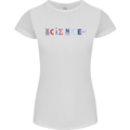 Science Symbols Physics Chemistry Biology Womens Petite Cut T-Shirt White