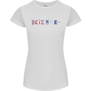 Science Symbols Physics Chemistry Biology Womens Petite Cut T-Shirt White