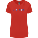 Science Symbols Physics Chemistry Biology Womens Wider Cut T-Shirt Red
