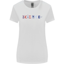 Science Symbols Physics Chemistry Biology Womens Wider Cut T-Shirt White