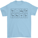 Science Teacher Periodic Table Chemistry Funny Mens T-Shirt 100% Cotton Light Blue