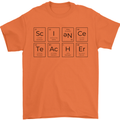 Science Teacher Periodic Table Chemistry Funny Mens T-Shirt 100% Cotton Orange