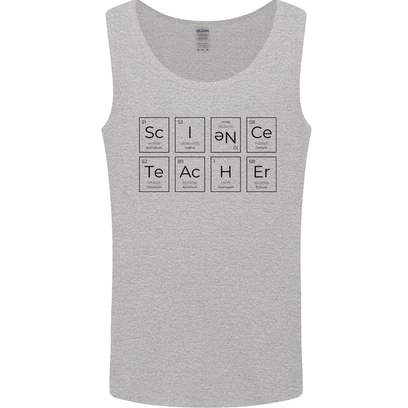 Science Teacher Periodic Table Chemistry Funny Mens Vest Tank Top Sports Grey