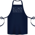 Science Teacher Periodic Table Funny Chemistry Cotton Apron 100% Organic Navy Blue