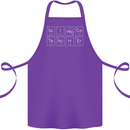 Science Teacher Periodic Table Funny Chemistry Cotton Apron 100% Organic Purple