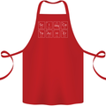 Science Teacher Periodic Table Funny Chemistry Cotton Apron 100% Organic Red