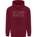Science Teacher Periodic Table Funny Chemistry Mens 80% Cotton Hoodie Maroon