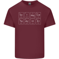 Science Teacher Periodic Table Funny Chemistry Mens Cotton T-Shirt Tee Top Maroon