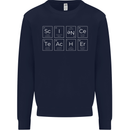 Science Teacher Periodic Table Funny Chemistry Mens Sweatshirt Jumper Navy Blue