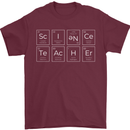 Science Teacher Periodic Table Funny Chemistry Mens T-Shirt 100% Cotton Maroon