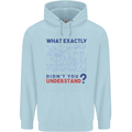 Science What Don't You Understand Geek Childrens Kids Hoodie Light Blue