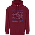 Science What Don't You Understand Geek Childrens Kids Hoodie Maroon