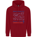 Science What Don't You Understand Geek Childrens Kids Hoodie Red