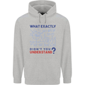 Science What Don't You Understand Geek Childrens Kids Hoodie Sports Grey