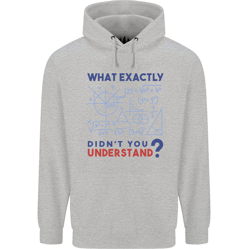 Science What Don't You Understand Geek Childrens Kids Hoodie Sports Grey