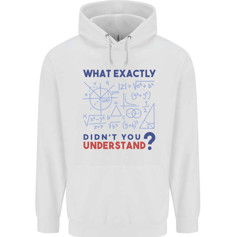 Science What Don't You Understand Geek Childrens Kids Hoodie White