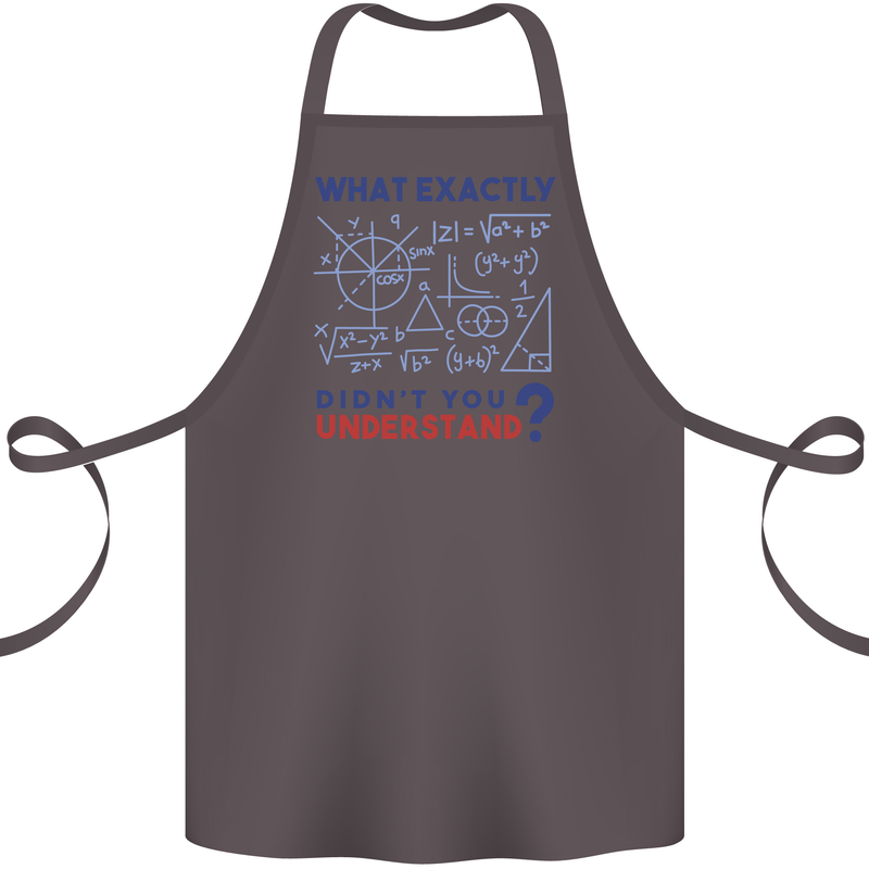 Science What Don't You Understand Geek Cotton Apron 100% Organic Dark Grey