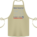 Science What Don't You Understand Geek Cotton Apron 100% Organic Khaki