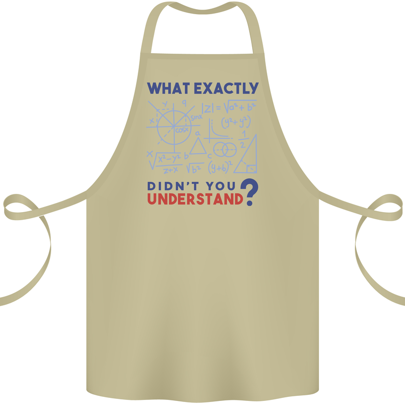 Science What Don't You Understand Geek Cotton Apron 100% Organic Khaki