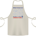 Science What Don't You Understand Geek Cotton Apron 100% Organic Natural