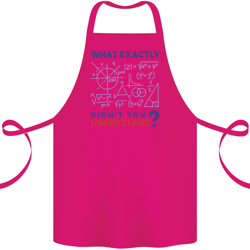 Science What Don't You Understand Geek Cotton Apron 100% Organic Pink