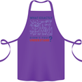 Science What Don't You Understand Geek Cotton Apron 100% Organic Purple