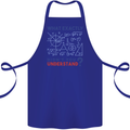 Science What Don't You Understand Geek Cotton Apron 100% Organic Royal Blue