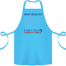 Science What Don't You Understand Geek Cotton Apron 100% Organic Turquoise