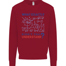 Science What Don't You Understand Geek Kids Sweatshirt Jumper Red