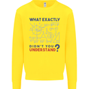 Science What Don't You Understand Geek Kids Sweatshirt Jumper Yellow