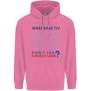 Science What Don't You Understand Geek Mens 80% Cotton Hoodie Azelea