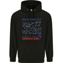 Science What Don't You Understand Geek Mens 80% Cotton Hoodie Black