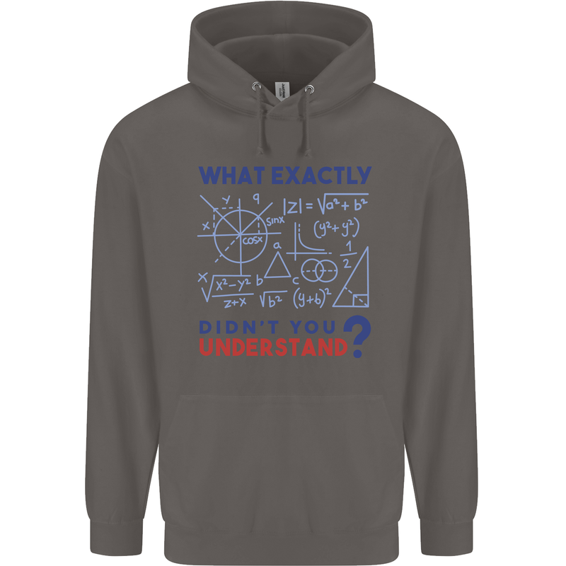 Science What Don't You Understand Geek Mens 80% Cotton Hoodie Charcoal