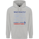 Science What Don't You Understand Geek Mens 80% Cotton Hoodie Sports Grey