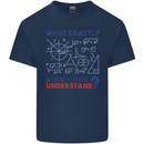 Science What Don't You Understand Geek Mens Cotton T-Shirt Tee Top Navy Blue