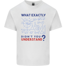 Science What Don't You Understand Geek Mens Cotton T-Shirt Tee Top White