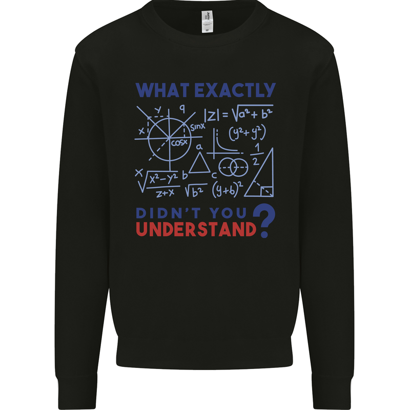 Science What Don't You Understand Geek Mens Sweatshirt Jumper Black