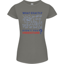 Science What Don't You Understand Geek Womens Petite Cut T-Shirt Charcoal