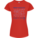 Science What Don't You Understand Geek Womens Petite Cut T-Shirt Red