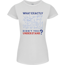 Science What Don't You Understand Geek Womens Petite Cut T-Shirt White