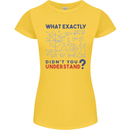 Science What Don't You Understand Geek Womens Petite Cut T-Shirt Yellow