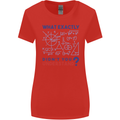 Science What Don't You Understand Geek Womens Wider Cut T-Shirt Red