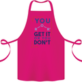 Science You Get It or You Dont Geek Funny Cotton Apron 100% Organic Pink