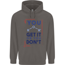Science You Get It or You Dont Geek Funny Mens 80% Cotton Hoodie Charcoal