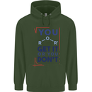 Science You Get It or You Dont Geek Funny Mens 80% Cotton Hoodie Forest Green