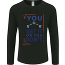 Science You Get It or You Dont Geek Funny Mens Long Sleeve T-Shirt Black