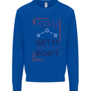 Science You Get It or You Dont Geek Funny Mens Sweatshirt Jumper Royal Blue