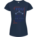 Science You Get It or You Dont Geek Funny Womens Petite Cut T-Shirt Navy Blue