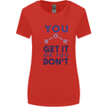 Science You Get It or You Dont Geek Funny Womens Wider Cut T-Shirt Red