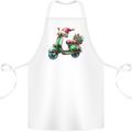 Scooter Christmas Hat MOD Moped Xmas Cotton Apron 100% Organic White